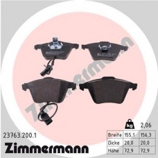23763.200.1 ZIMMERMANN Комплект гальмівних колодок дисковий гальм