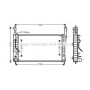 OLA2424 AVA QUALITY COOLING Радіатор охолодження двигуна