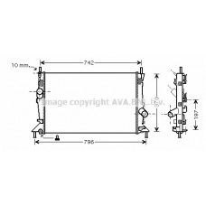 FDA2369 AVA QUALITY COOLING Радіатор охолодження двигуна