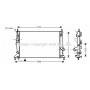 FDA2369 AVA QUALITY COOLING Радіатор охолодження двигуна