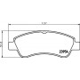 8DB 355 011-071 HELLA Комплект гальмівних колодок дисковий гальм