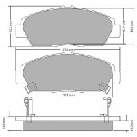 FBP-0302 FREMAX Комплект гальмівних колодок дисковий гальм