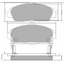 FBP-0302 FREMAX Комплект гальмівних колодок дисковий гальм