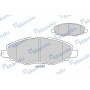 MBF015877 MANDO Комплект гальмівних колодок дисковий гальм