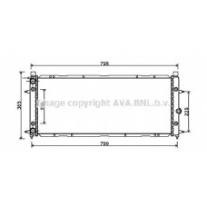 VN2094 AVA QUALITY COOLING Радіатор охолодження двигуна
