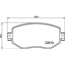 P 68 068 BREMBO Комплект гальмівних колодок дисковий гальм