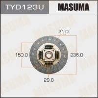 TYD123U MASUMA Диск зчеплення
