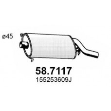 58.7117 ASSO Глушник вихлопних газів кінцевий