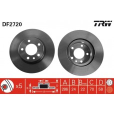 DF2720 TRW Гальмівний диск