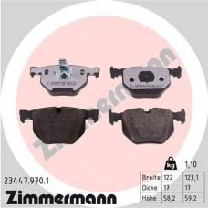 23447.970.1 ZIMMERMANN КомплеК т гальмівних колодок, дискове гальмо
