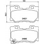 8DB 355 014-851 HELLA Комплект гальмівних колодок, дискове гальмо