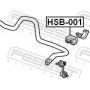 HSB001 FEBEST Опора стабілізатора