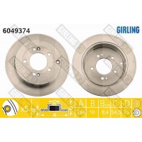 6049374 GIRLING Гальмівний диск