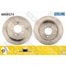 6049374 GIRLING Гальмівний диск