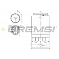 FE0053 BREMSI Паливний фільтр