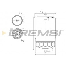 FE0053 BREMSI Паливний фільтр