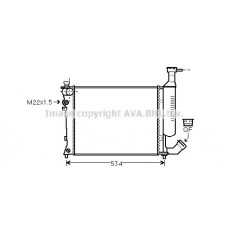 CN2167 AVA QUALITY COOLING Радіатор охолодження двигуна