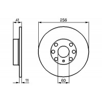 0 986 478 880 BOSCH Гальмівний диск
