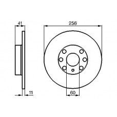 0 986 478 880 BOSCH Гальмівний диск