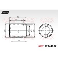 72944007 MAXTECH Поршень корпус скоби гальма