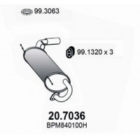 20.7036 ASSO Глушник вихлопних газів кінцевий
