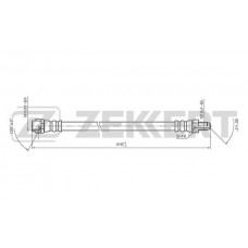 BS-9040 ZEKKERT Гальмівний шланг