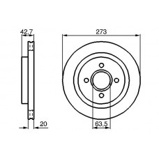 0 986 478 816 BOSCH Гальмівний диск