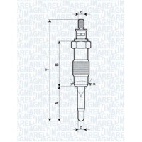 062500300304 MAGNETI MARELLI Свічка розжарювання
