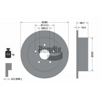 BDS1807 BENDIX Braking Гальмівний диск