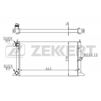 MK-1068 ZEKKERT Радіатор охолодження двигуна