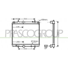 FT152R004 PRASCO Радіатор охолодження двигуна