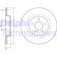 BG4790C DELPHI Гальмівний диск