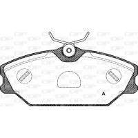 BPA0208.00 OPEN PARTS Комплект гальмівних колодок дисковий гальм