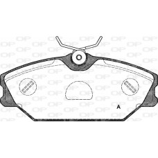 BPA0208.00 OPEN PARTS Комплект гальмівних колодок дисковий гальм