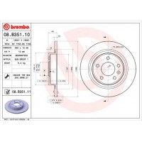08.B351.10 BREMBO Гальмівний диск