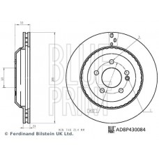 ADBP430084 BLUE PRINT Гальмівний диск