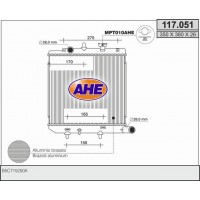 117.051 AHE Радіатор охолодження двигуна