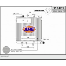 117.051 AHE Радіатор охолодження двигуна