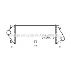 Интеркулер AVA QUALITY COOLING MSA4677