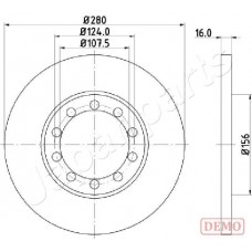 DP-0314C JAPANPARTS Гальмівний диск
