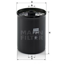 P 945 x MANN-FILTER Паливний фільтр