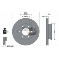 BDS1585 BENDIX Braking Гальмівний диск