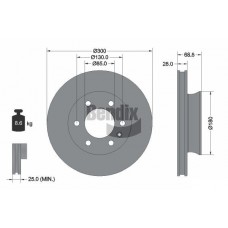 BDS1585 BENDIX Braking Гальмівний диск