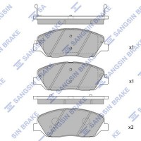 SP1194 Hi-Q Комплект гальмівних колодок дисковий гальм