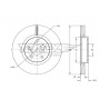 TX 73-23 TOMEX Brakes Гальмівний диск