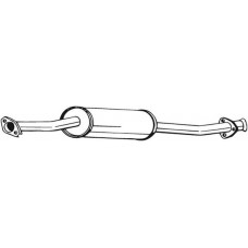 278-653 BOSAL Середній глушник вихлопних газів