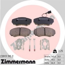 23917.195.2 ZIMMERMANN Комплект гальмівних колодок дисковий гальм