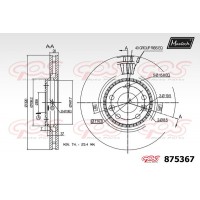 875367 MAXTECH Гальмівний диск