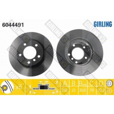 6044491 GIRLING Гальмівний диск