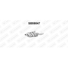 SB58047 VENEPORTE Глушник вихлопних газів кінцевий